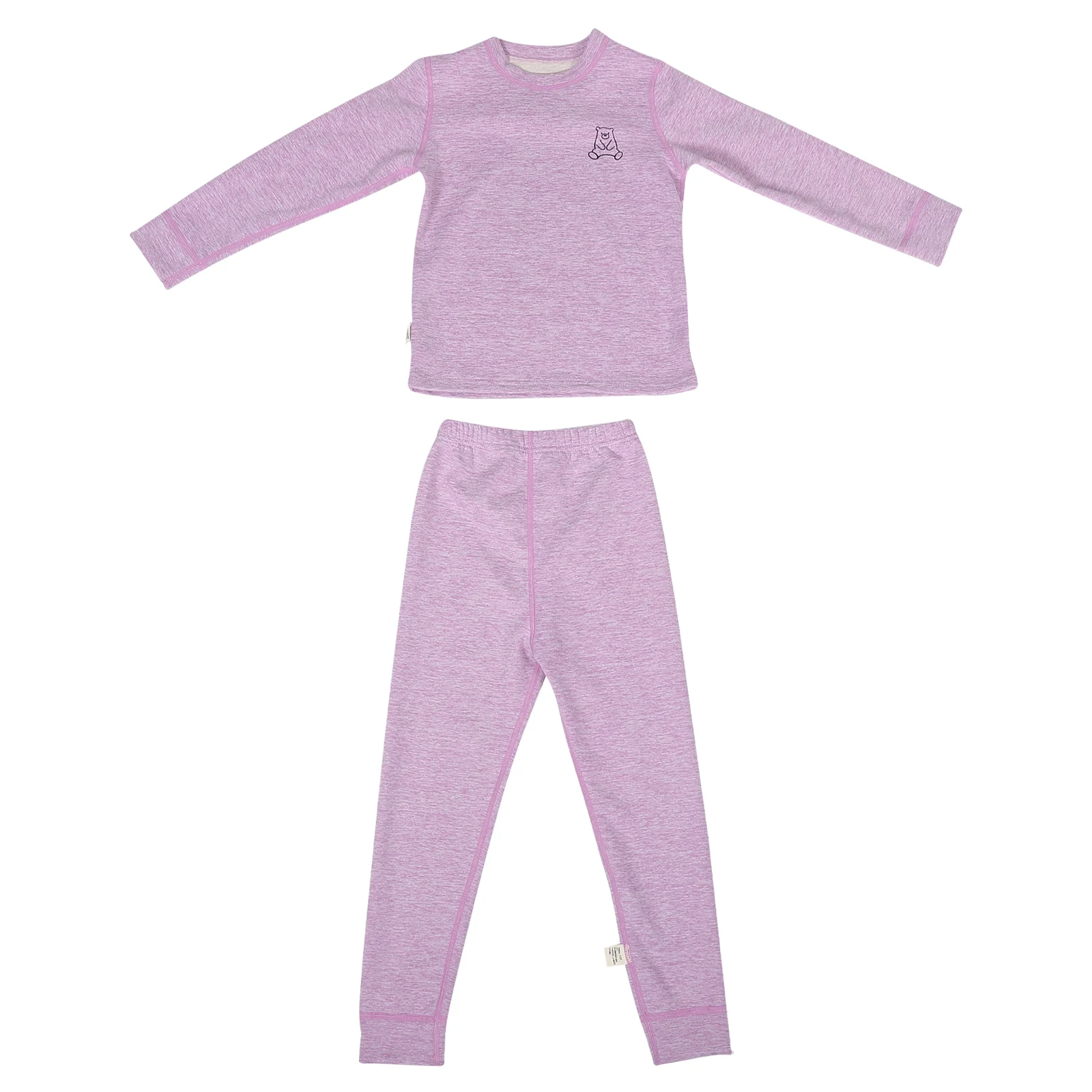 

Underwear Set Warm Pajama Long Sleeve Sleepwear Kids Clothes Nightwear Solid Color Thermal Kids Clothes Winter Kid Underwear
