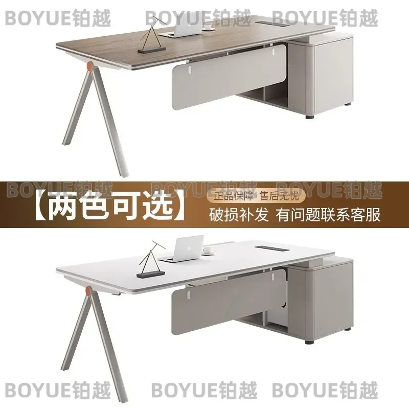 for Office Furniture Boss Desk Simple Modern President Desk Large Class Manager Desk and Chair Combination