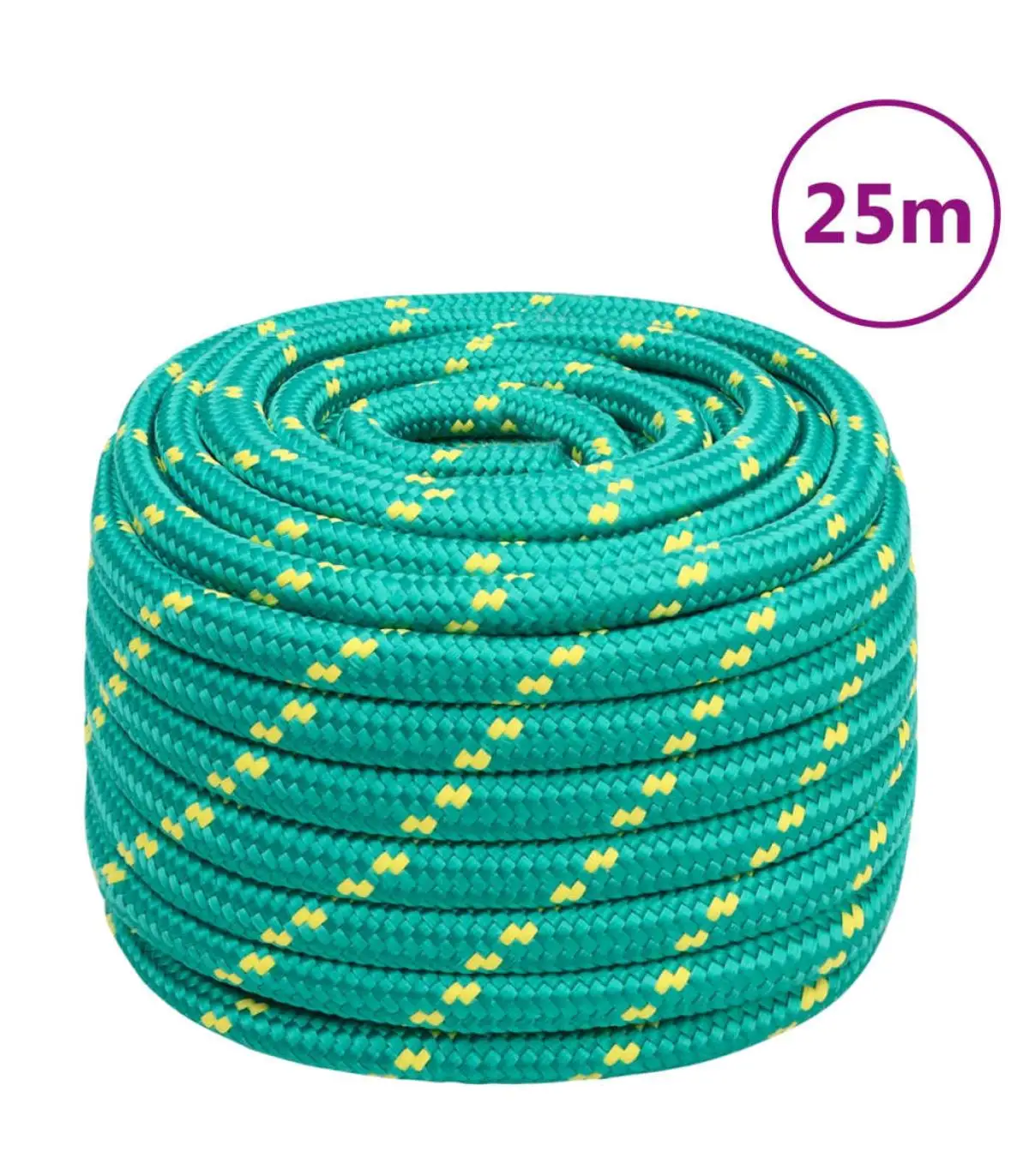 20 mm 25 m green polypropylene boat rope metal ropes and ropes