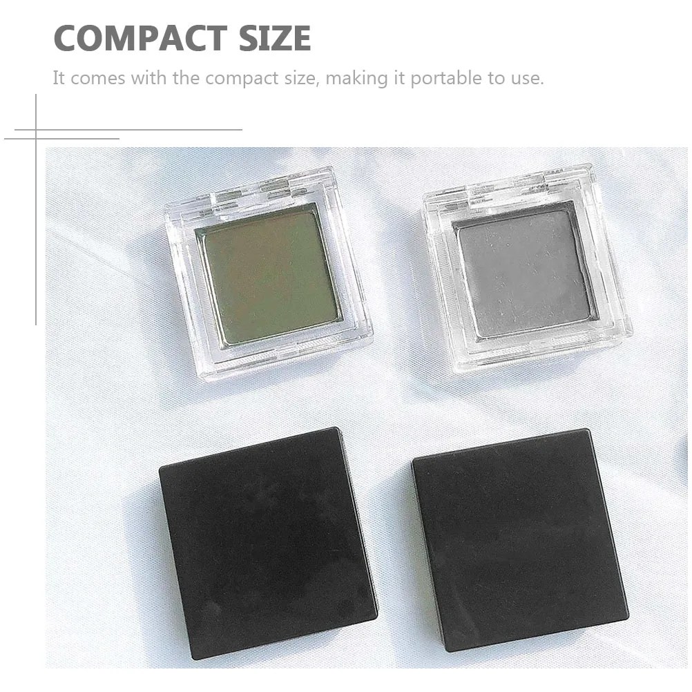 1 ensemble de boîtes de fard à paupières vides, conteneurs carrés transparents, plateaux de sous-emballage de voyage, étuis de rangement durables pour cosmétiques