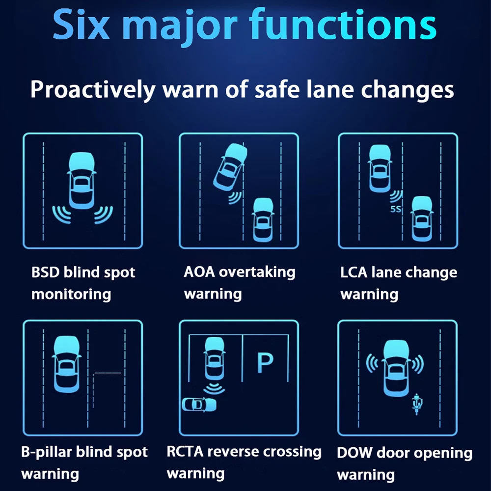 Zhucamx kocsi BSD Megvakít Bejelöl detekci Rendszer Aprópénz Köz vezetés Segédlet reversing Radar Érzékelő számára audi A1 S1 8X 2010~2018