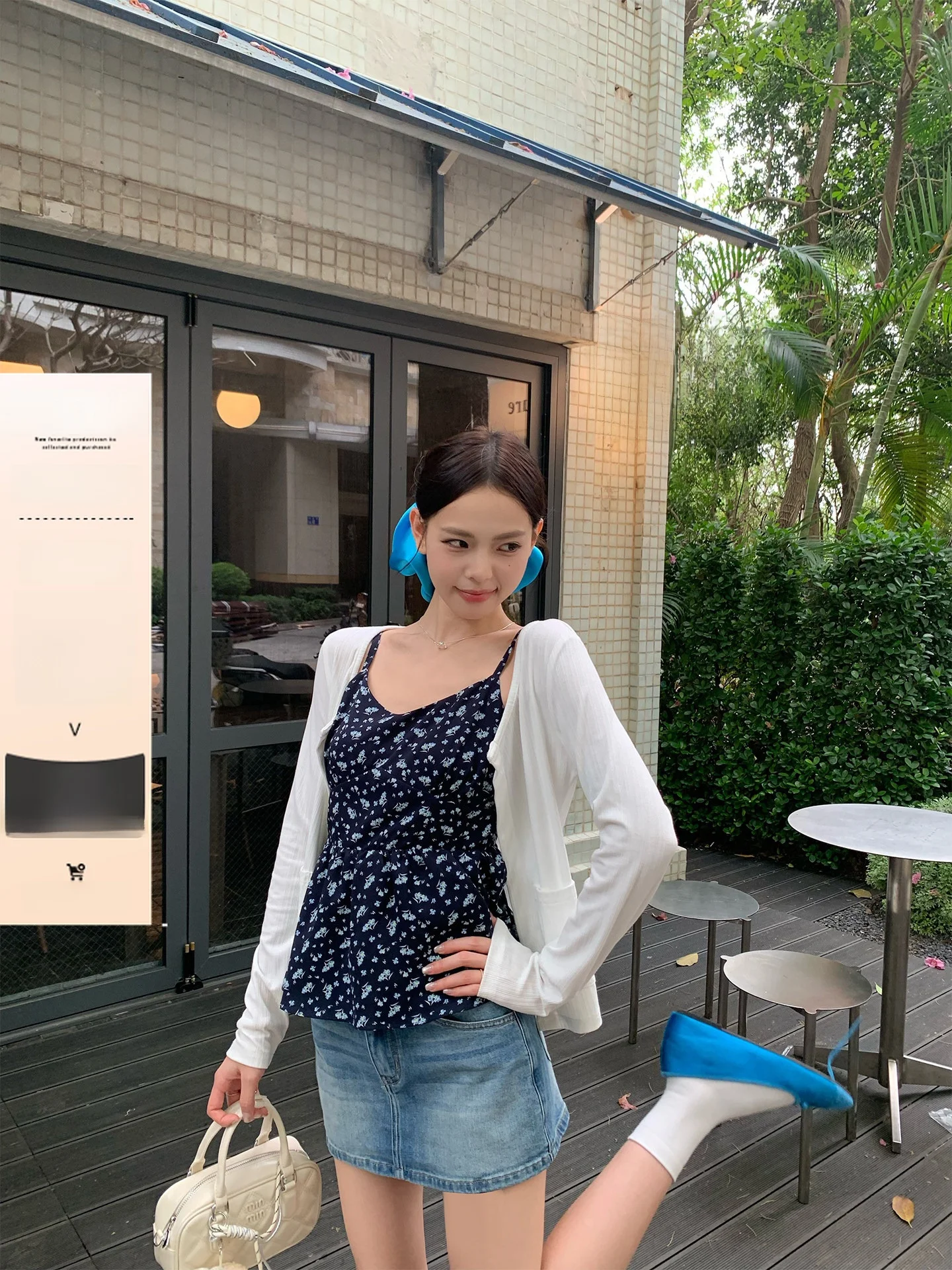 

Blue Denim A-Line Skirt for Women Casual Versatile Summer New Style Small Size Unique Beautiful Commute Korean Version