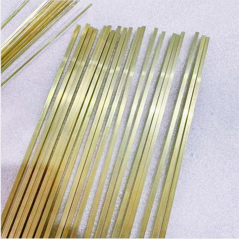 Brass Flat Bars/Plates & Solid Square Rods: Thicknesses 1.2-8.5mm
