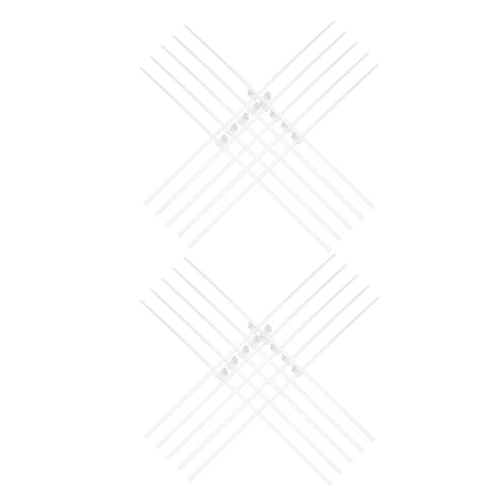 

Plant Support Stick Clips Garden Acrylic Sticks Clear Stakes Climbing Stem Hook with House for Potted Plants