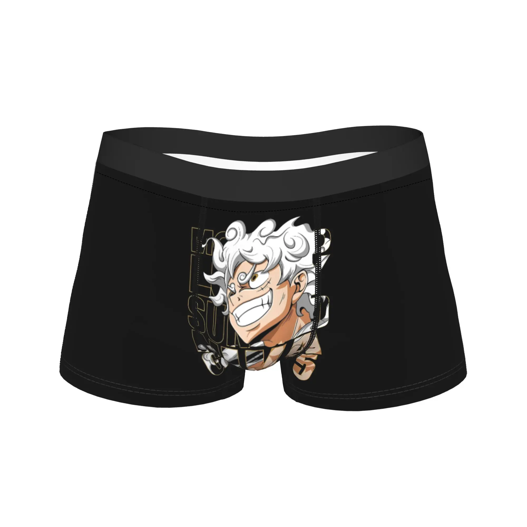 

Luffy One Piece Men Underwear Anime Boxer Briefs Shorts Panties Novelty Soft Underpants for Male S-XXL