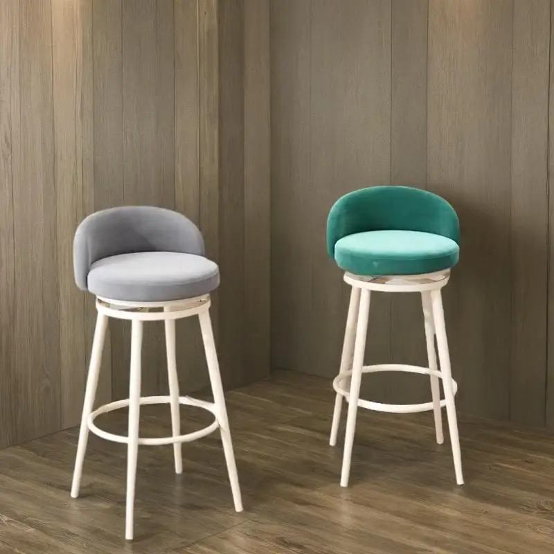 Silla alta para Bar, mueble de diseño moderno para cocina, taburetes, Mostrador de lujo, Silla cómoda para desayuno al aire libre