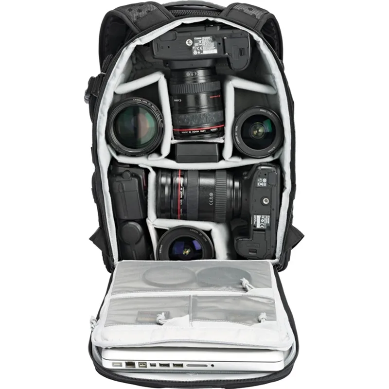 Bolsa para câmera Lowepro ProTactic 350 AW DSLR Bolsa para fotos Mochila para laptop com capa para todos os climas