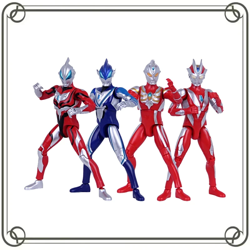 

Ultraman Taiga Ultraman Max BANDAI Sound Production Active Joint Childhood Memories Holiday Gifts Action Figure Model Toys