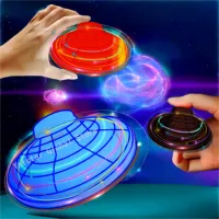 Flying Helicopter Spinner Fingertip Upgrade Magic Flight Gyro Fly orb Hover Ball Mini Dron Aircraft Toys LED Type Toy Kids Gifts