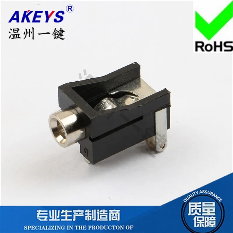 10 pcs PJ-302 power socket 3.5 headphone socket 3 foot socket without fixed foot 3.5MM socket base