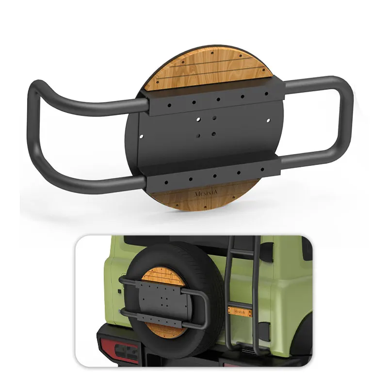

Outdoor Wood-Grain Tailgate Spare Tire Mount Kit for Suzuki Jimny JB64/JB74