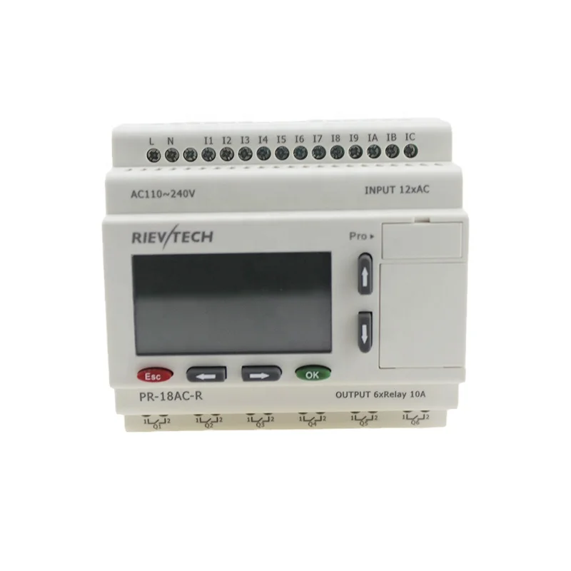 Controlador lógico programável micro PLC PR-18AC-R de vendas quentes