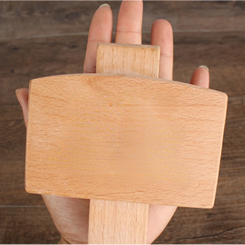 Beech Solid Wood Mallet Hand Tool DIY Leather Craft Wooden Hammer Durable Portable Mallet Professional Wood Hammer Malle