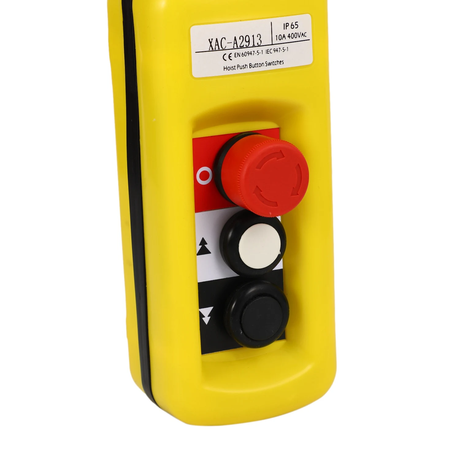 A7THK-Lift Control Pendant XAC-A2913 Waterproof Handheld Pushbutton Switch With Electric Hoist Handle, 2 Buttons With Two Speed