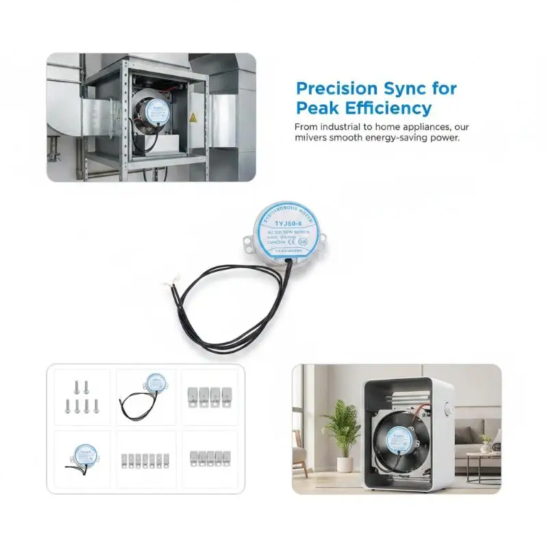 TYJ50-8 Synchronous Motor For Floor Fans With Shaking Head Function And Efficient Wind Circulation