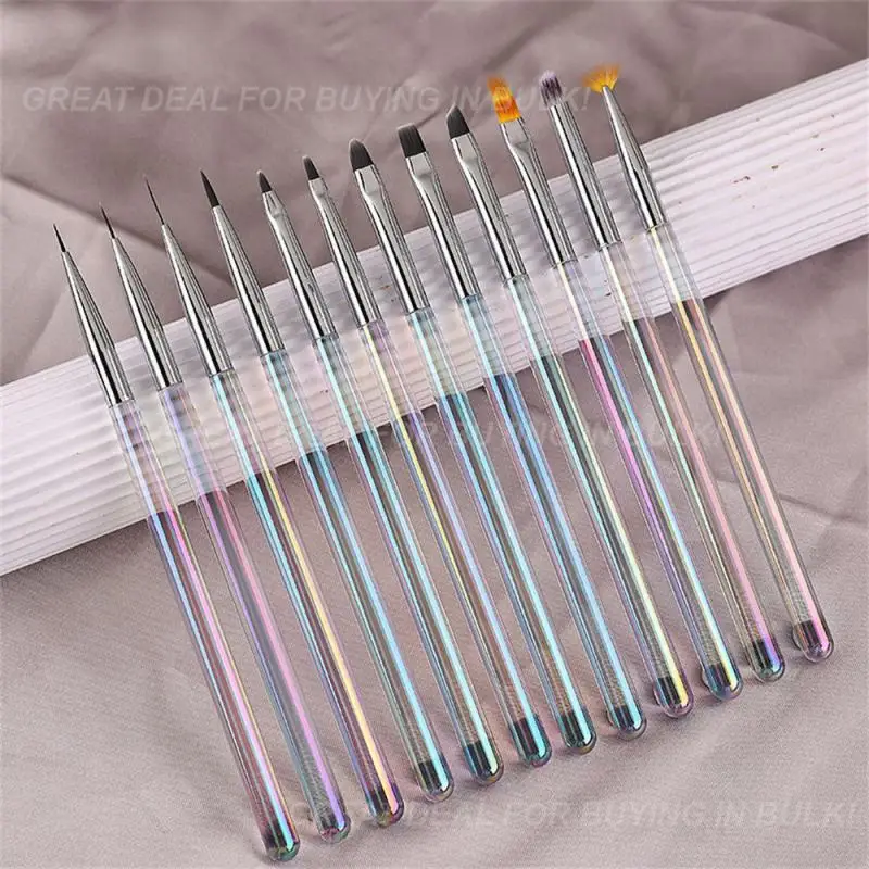 Не легко деформируемая кисть, которую нелегко выпадать волосы. Однотонные цветные ногти можно использовать для длительного гибкого и прочного.