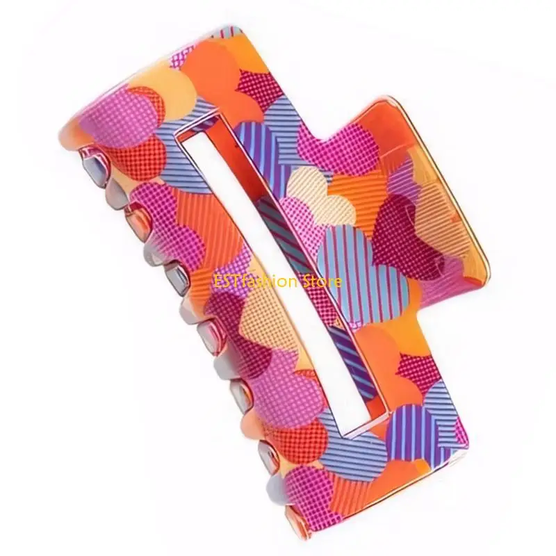 Y5GC Heart Hair Claw Clip Hair Claw Valentine's Day Adornment Large Hair Barrettes