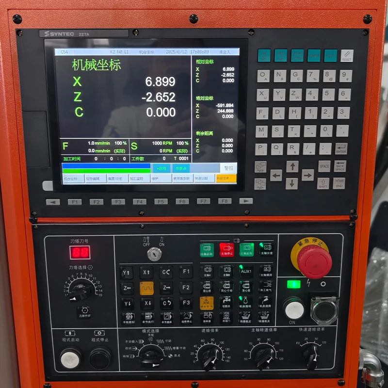 Guangdong Manufacture RuiFeng CK6046 High Precision 3 Axis Horizontal Slant Bed CNC Milling Lathe Machine Medium Duty Syntec CNC