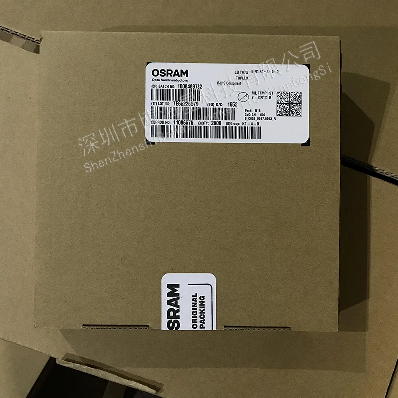 20Pcs LBT673 3528 0.2W Smd Led 1210 Lamp Kralen Heldere Auto Instrument Blauw Licht