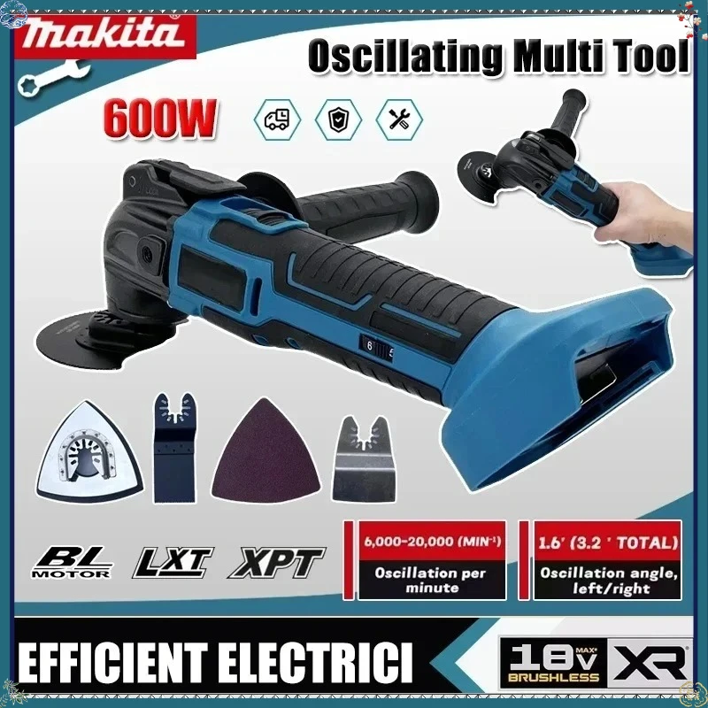 

Многофункциональный электрический триммер Makita 18V DTM51 с бесщеточным двигателем, быстросъемным осциллирующим механизмом и совместимостью с системой быстрой замены насадок