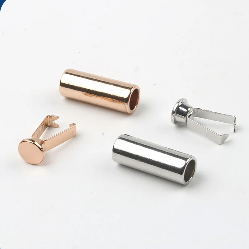 10Pcs 5mm Cord End Metal Stopper Garment Rope Lock Ends Stoppers Decoration Buckles Cap For Clothing Pants DIY Accessories