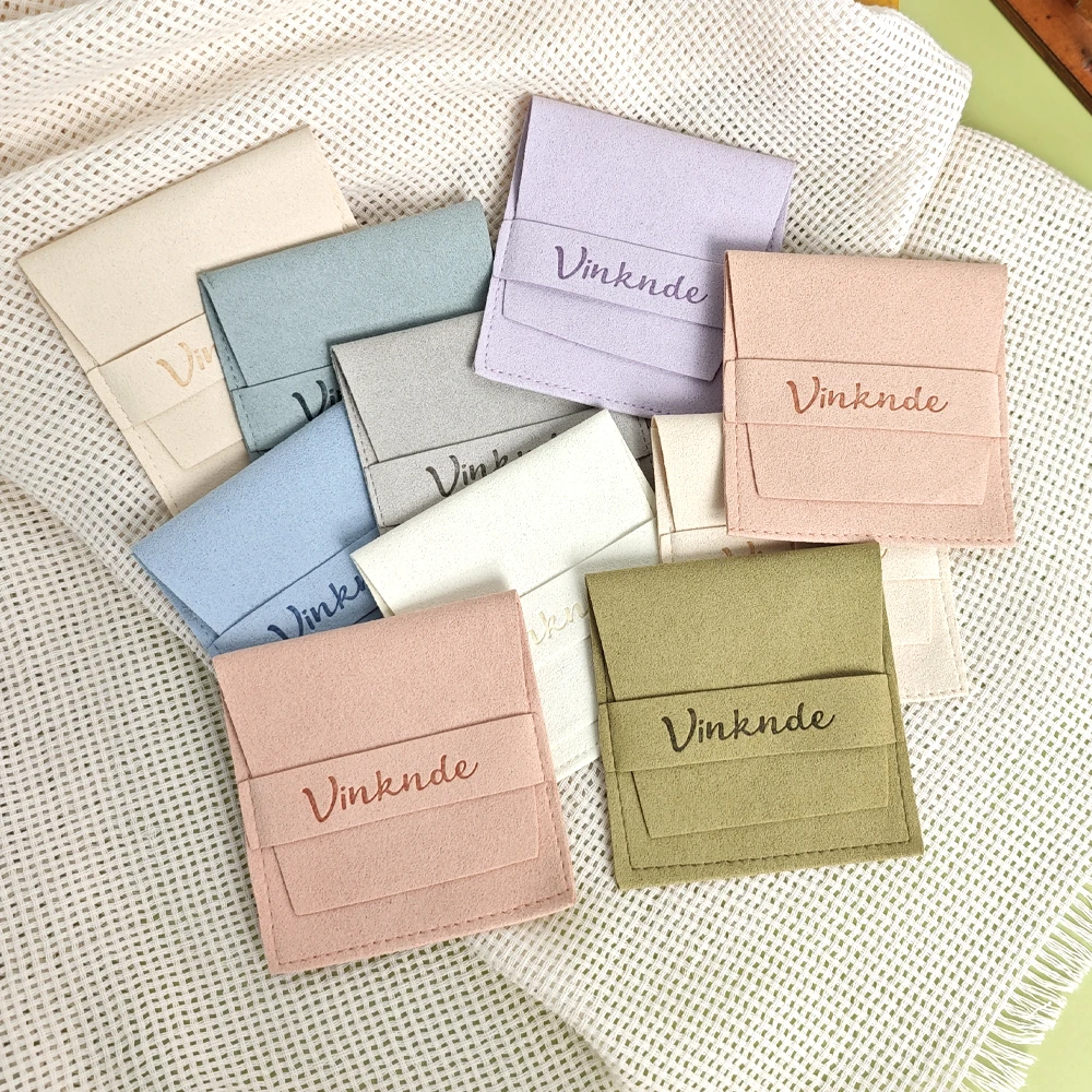 

50 Bulk Microfiber Jewelry Small Gift Bags Custom Logo Size Makeup Pouch Wedding Candy Favor Bulk Christmas Decoration Business