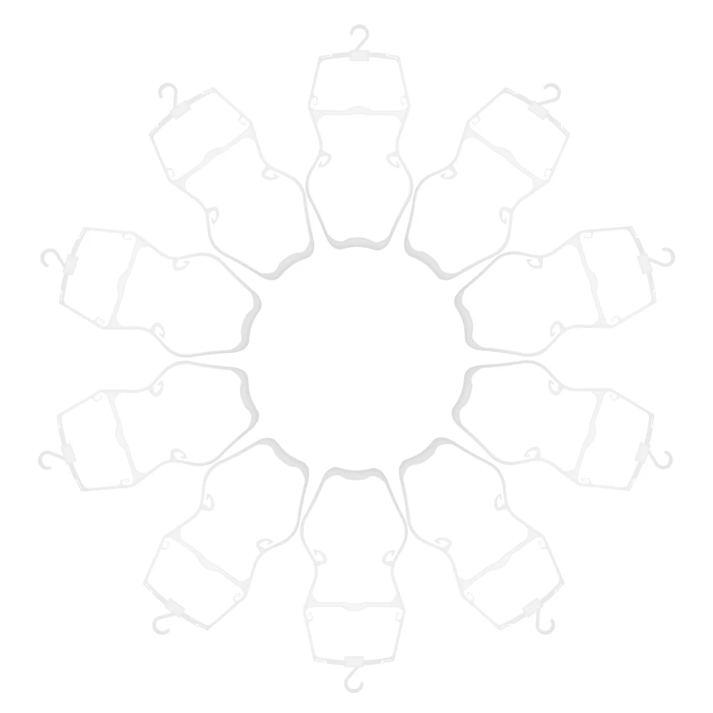 

10 pcs Hangers Toddler Hanger Kids Plastic Body Shape Display Rack Coat Hanger Toddler Closet Storage Organizers