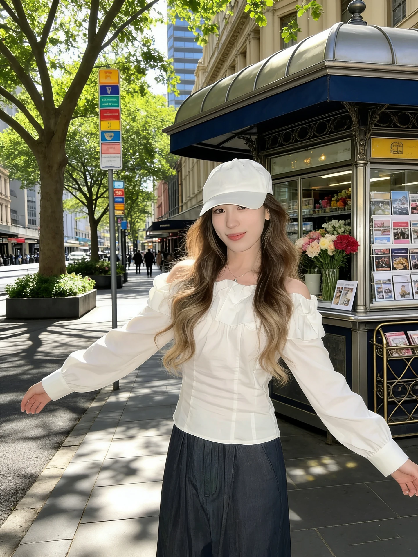 

Романтическая белая женская блузка на одно плечо с длинным рукавом в корейском стиле, приталенный крой, модный дизайн для весеннего сезона, топ для подружек невесты