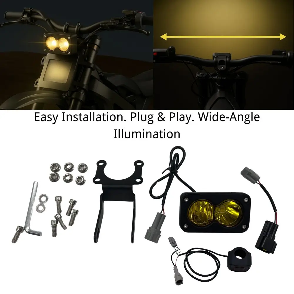 LED Headlight Lens Upgrade Kit for Electric Dirt Bikes – Compatible with Sur-Ron Surron / Talaria Segway Light Bee X