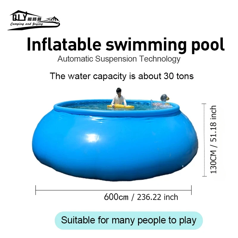 Inflatable Swimming Pool 6 Meters Family Outdoor Pool Foldable Thickened Super Large Adult Children's Play Pool