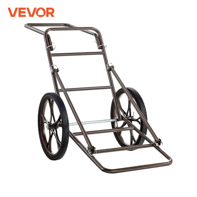 VEVOR Deer Cart 500 LBS Capacity Folding Game Cart Deer Cart Game Hauler with Big Rubber Wheel & Ergonomic Handle for Hunting