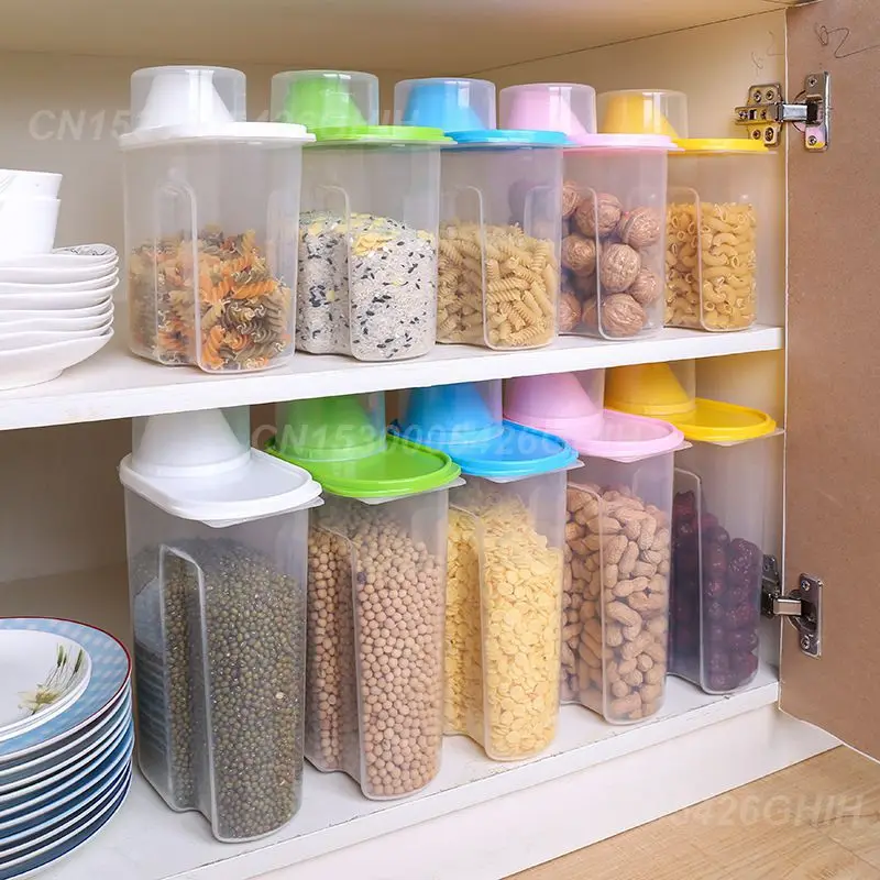 Multigrain Storage Airtight Organizer Space-saving Easy To Clean Stylish Efficient Storage Transparent Storage Tank Airtight Can