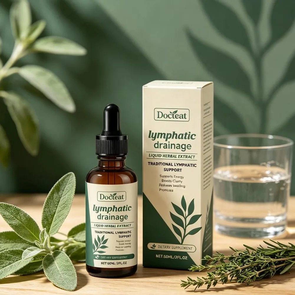 1-5Pcs Natural Multi Plant Mixed Body Gentle Care Ampoule Supplement,Premium Brand Lymphatic Drainage Drops,For Improve Swelling