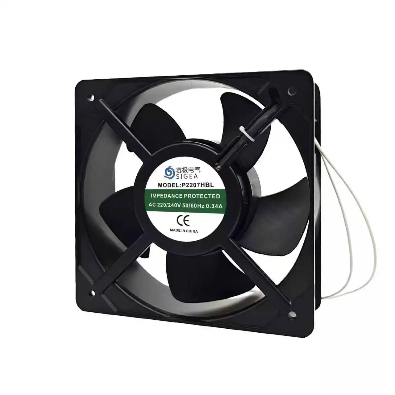 For SIGEA P2207HBL AC 220V 240V 0.34A Ball Bearing Industrial Cabinet Machine Ventilation Axial Cooling Fan CE