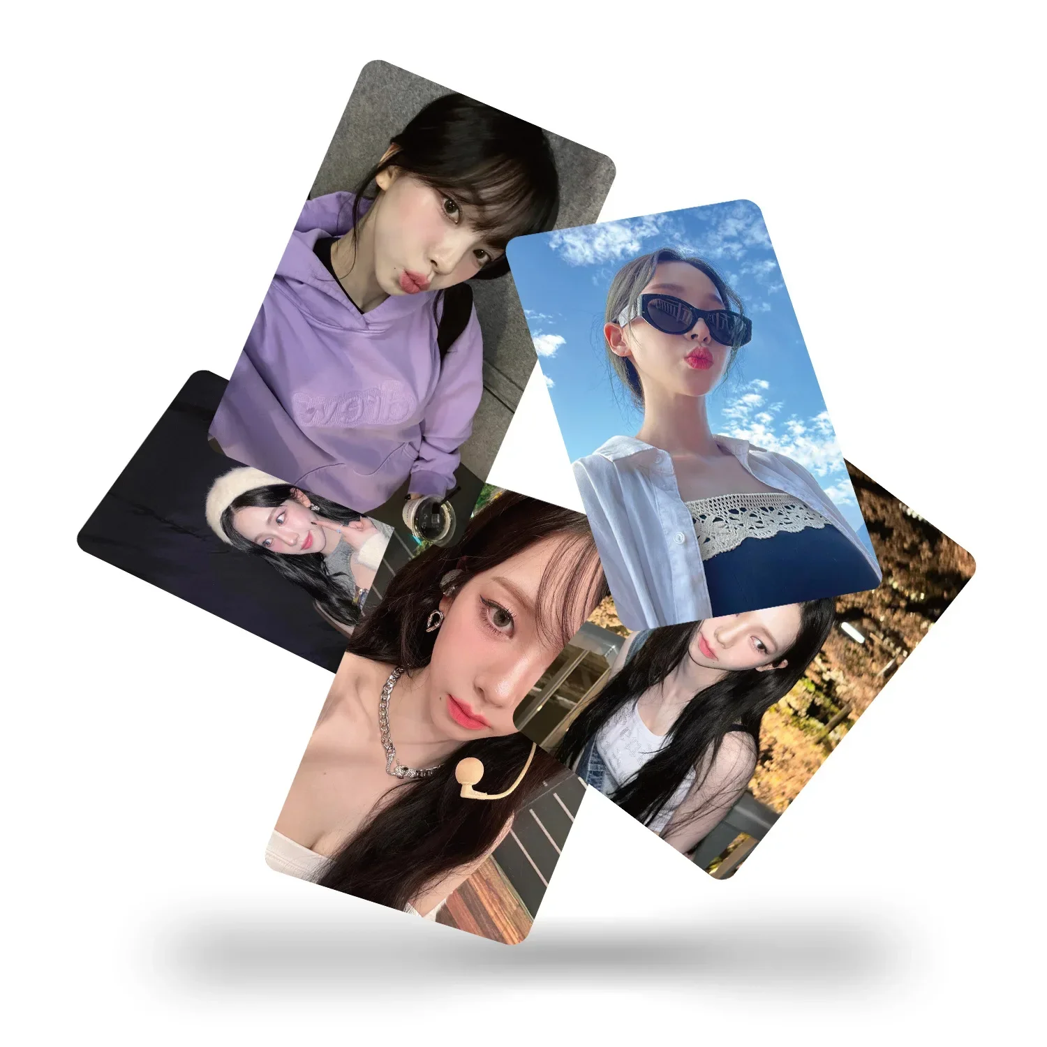 55Pcs/Set Idol Girl Group Lomo Card High Quality New Album KARINA Photocard Photo HD Print Cards Picture Fans Collection Gifts