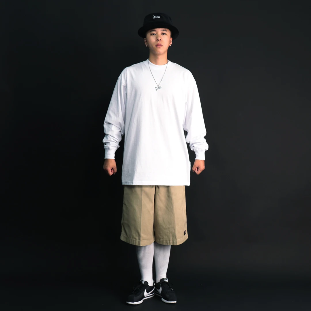 Original SOULSTYLE HipHop BBOY Street Dance Rap Loose Fit round Neck Long Sleeve T-Shirt Cotton Youth Fashion All Seasons