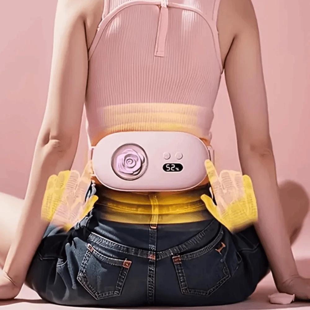 USB Charging Portable Menstrual Heating Pad Adjustment Warmth Electric Heating Belt Fast Heating Quiet for 5V1800mAh