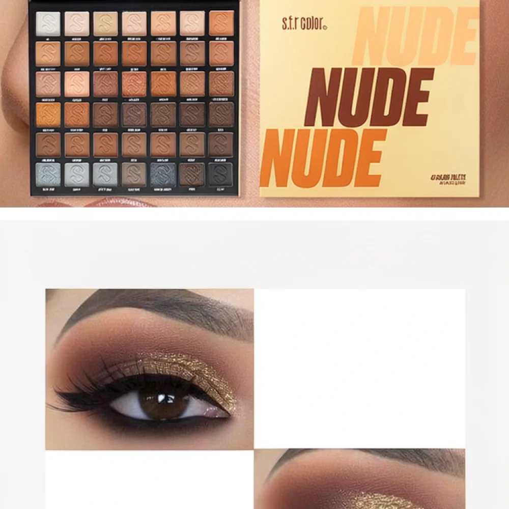 For For S F R Eyeshadow Palette Makeup Set Professional Matte Shimmer Pigmented Easy Application Blendable Cosmetic Beauty Tool