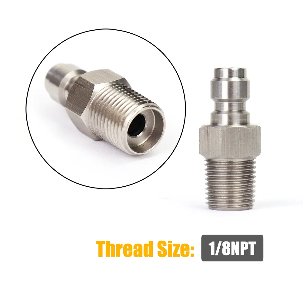 Hochdruck 8MM Foster Quick Disconnect Männlich Weiblich Adapter Füllnippel Blind Plug Gewinde 1/8NPT & 1/8BSP & M10 * 1