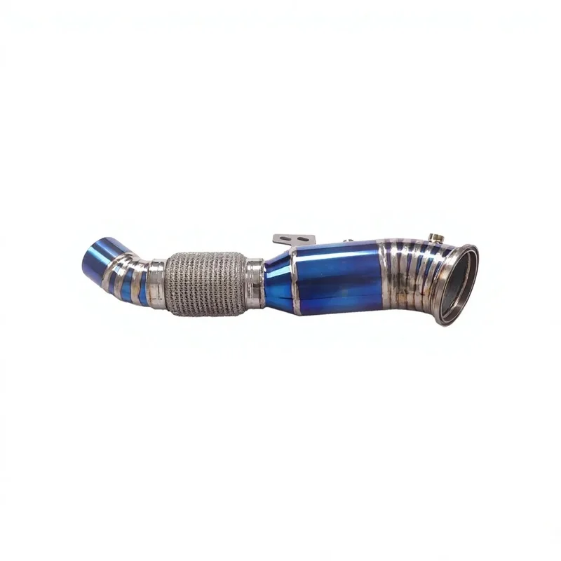 Lightweight Titanium Straight Through Header with Sleeve for BMW 340i 240i 2016-2024 B58 3.0T High Flow Exhaust Performance Kit