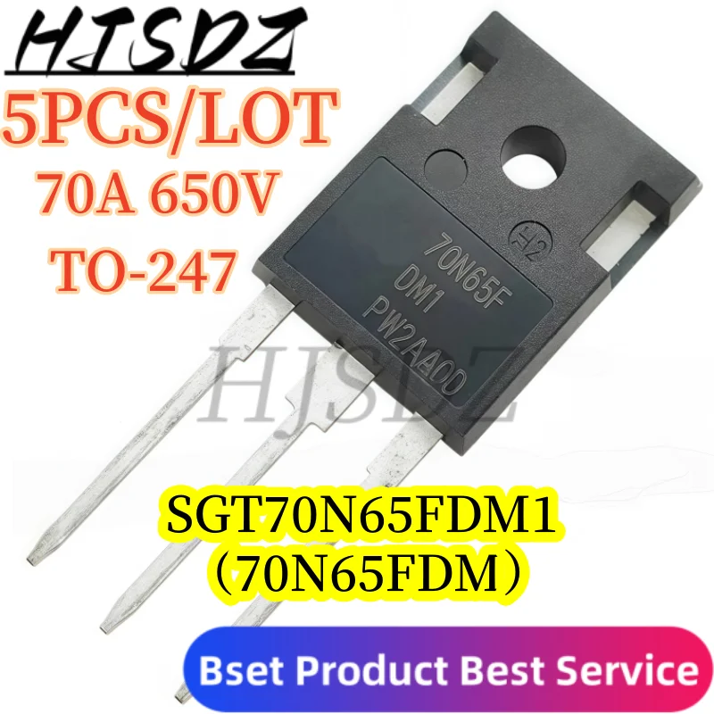 الشحن الفوري 【5 قطعة/الوحدة】SGT70N65FDM1 70N65FDM1 العاكس IGBT 70A 650 فولت ترانزستور الطاقة TO-247 بوصة