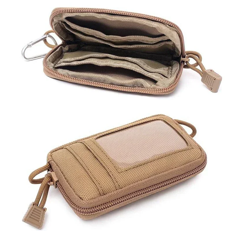 Men's  Waist Bag Cards Keychain Pouch Small Pocket Fanny Bag EDC Wallet Pocket Bag Money Outdoors Hunting Hiking Pack