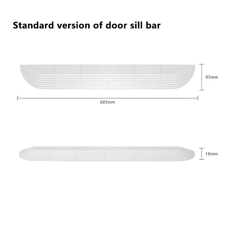 Universal Sweeping Robot Vacuum Cleaner Door Threshold Strip Standard Version With Extensions Replacement Parts