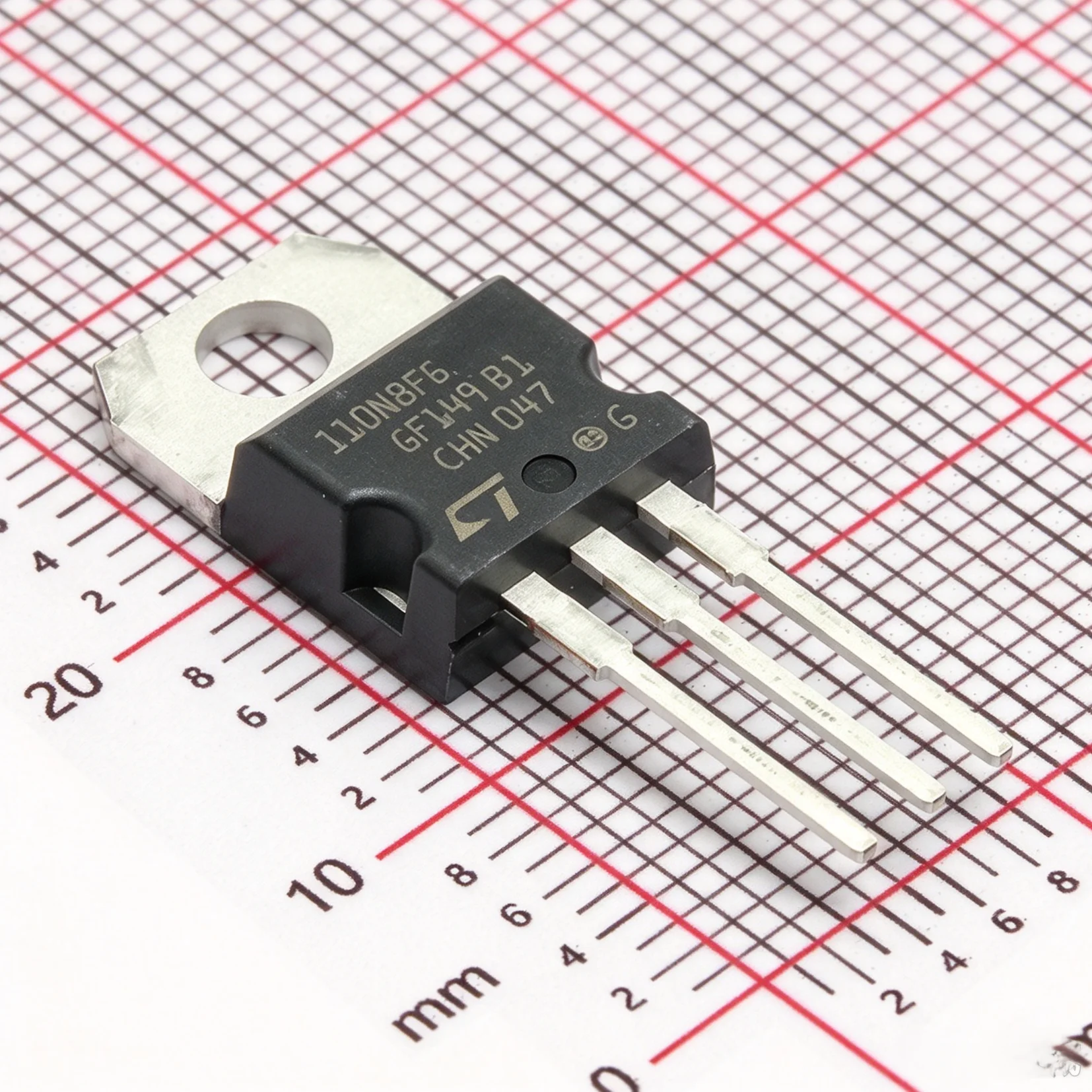5PCS STP110N8F6 Marking 110N8F6 TO-220AB 80V 110A 200W 6.5mΩ ohms N-channel NEW Original Field-Effect Transistor MOSFETs 110N8F6