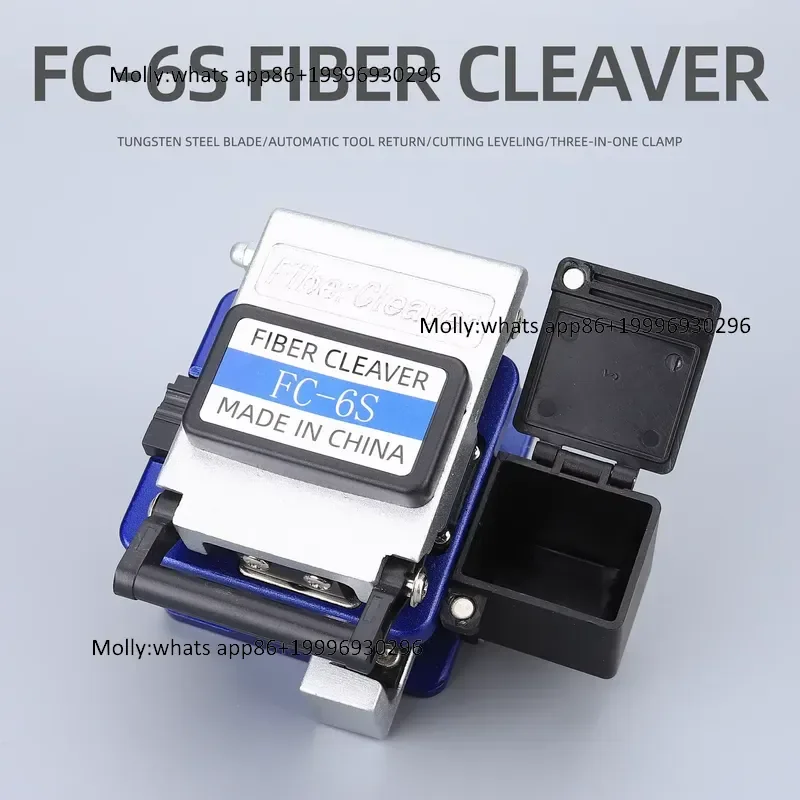Fiber Cleaver 2023 NEW FC-6S Cable Cutting Knife FTTT Fiber Optic Knife Tools Cutter High Precision Cleavers 12 Surface Blade