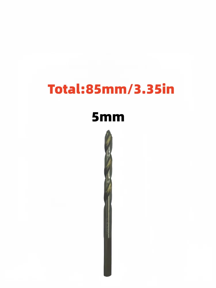 1PC 5mm HSS Twist Step Drill Bit Sharp Cutting Tip Drill Bit for Wood PVC Acrylic Soft Metal Drilling