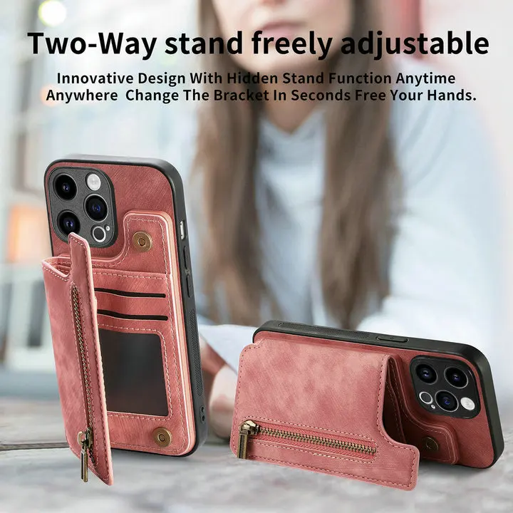 Für Xiaomi 17T 15T 14T 13T Brieftaschen-Hülle mit Reißverschluss Leder-Kartenetui Xiaomi 14T Redmi Note 13 Pro Plus 5G Hülle Mi 17 15 T 14 Rückseiten-Capa – Detail 7