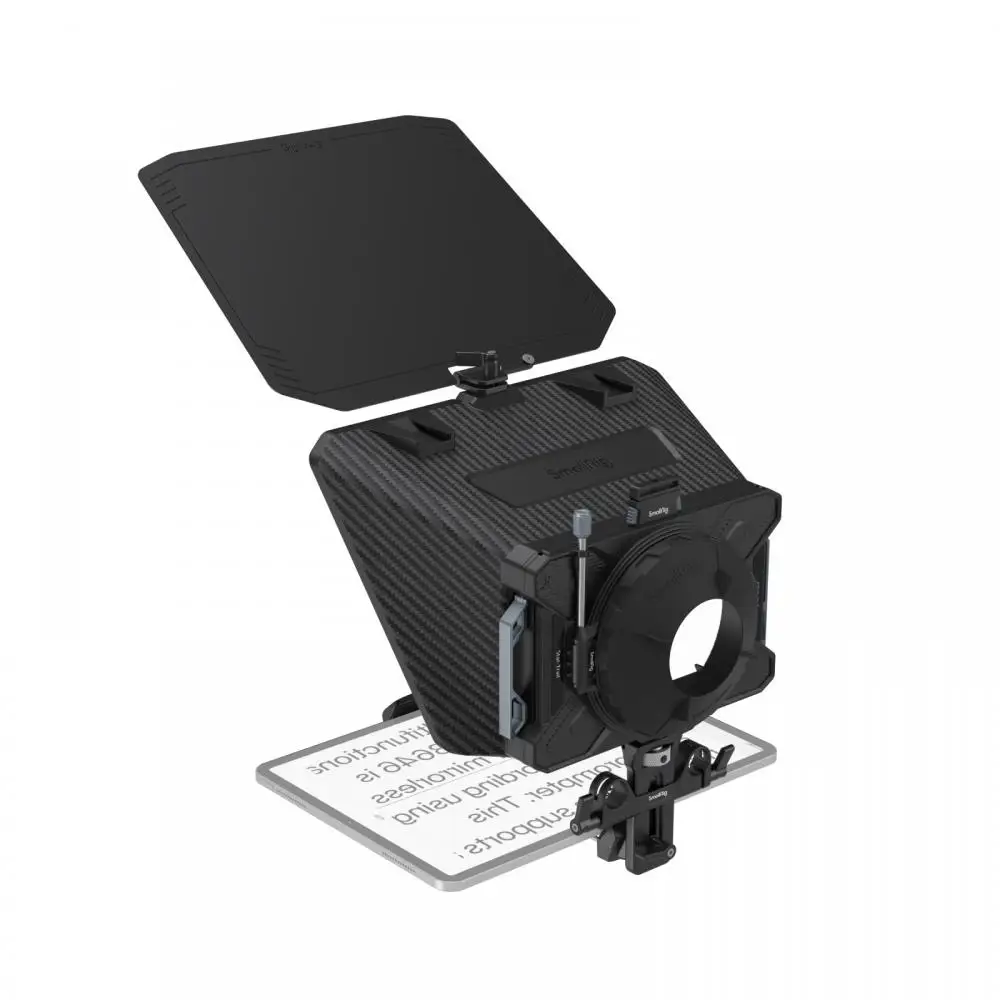 SmallRig 3646 Teleprompter المهنية مقابلة الملقن للكمبيوتر اللوحي Prompting لتسجيل الفيديو الذكي iPad