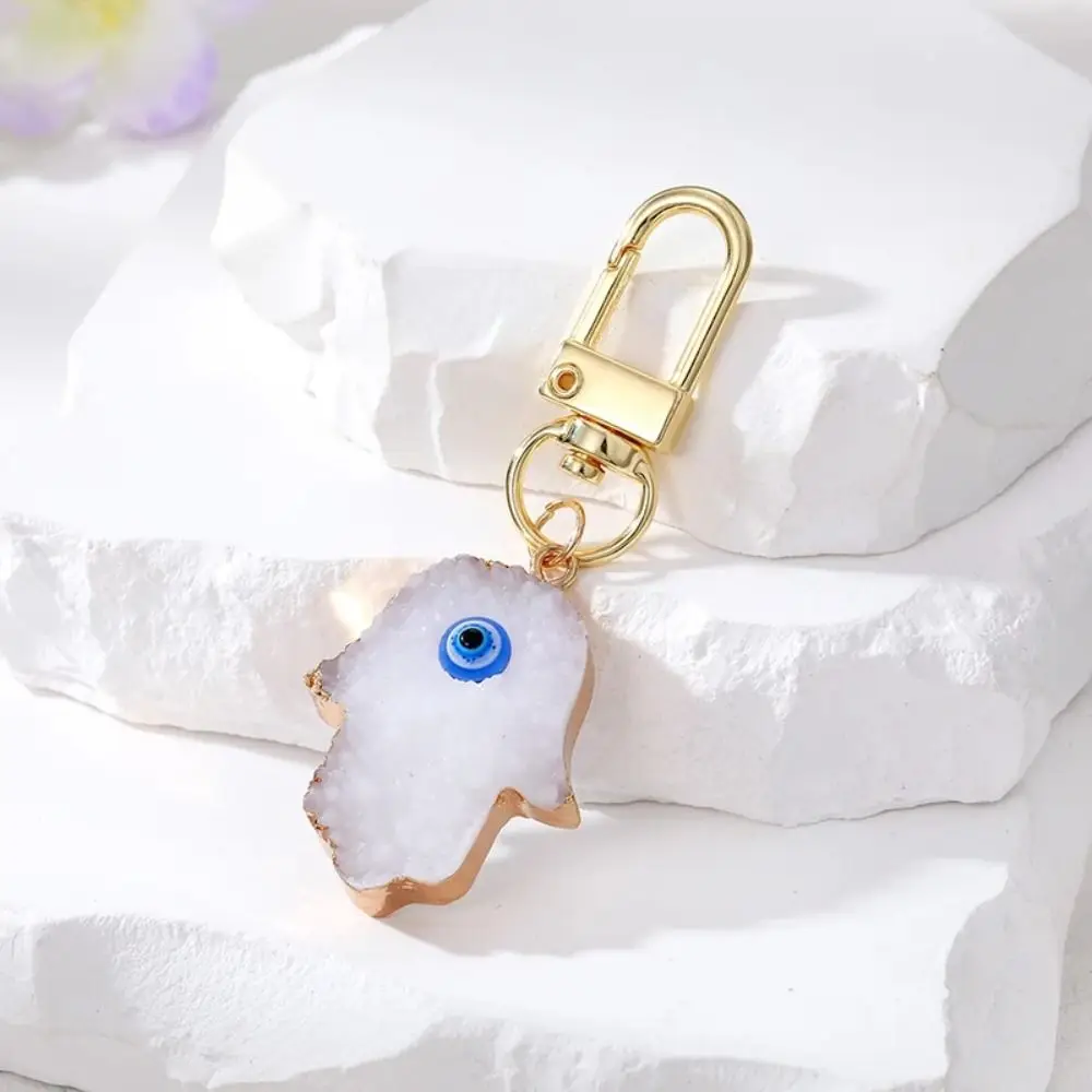 Daisy Dried Flower Evil Eye Keychain Evil Eye Fatima Hand Daisy Dried Flower Keychain Jewelry Gifts Retro Fatima Hand Pendant