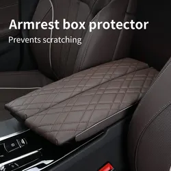 For BMW 5 Series G30 G38 2018-2022 LHD Car Armrest Box Cover Center Console Armrest Protector Cushion Pad Interior Accessories